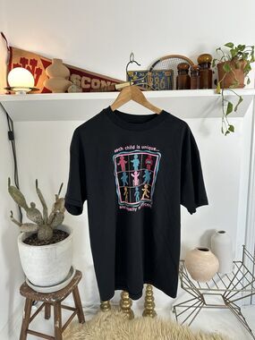Vintage 90s Single Stitch Each Child is Unique T-Shirt XL